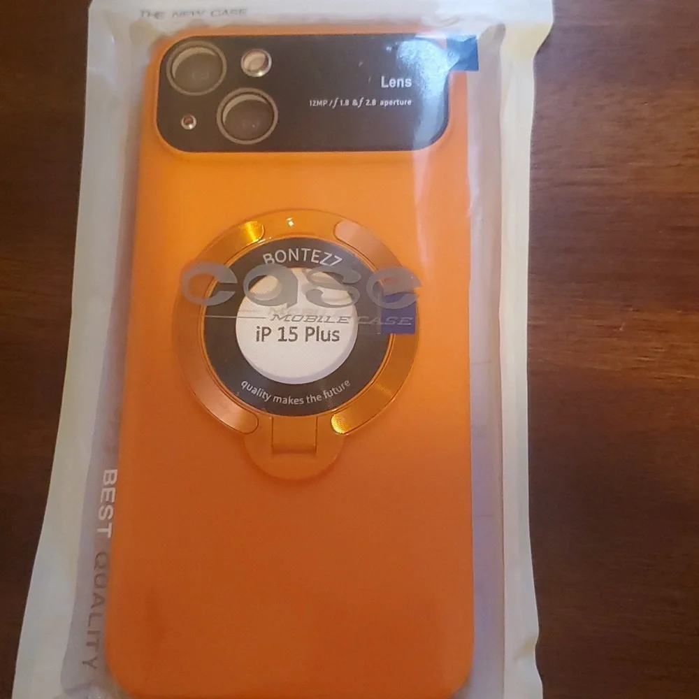 Magnetic Ring Holder case for Iphone 15 screen protector
